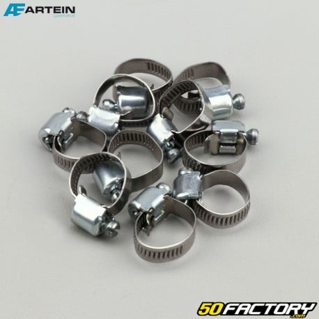 Clamps Ã˜7-11 mm W2 Artein stainless steel (set of 10) 5 mm