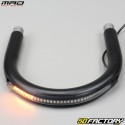 Raised 210mm saddle buckle with led strip Mad black