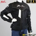 Chaqueta de moto Mitsou Vent mujer negra y gris homologada CE