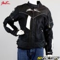 Chaqueta de moto Mitsou Vent mujer negra y gris homologada CE