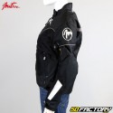 Jaqueta de motocicleta Mitsou Vent preta e cinza feminina com aprovação CE