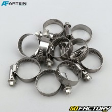 Screw clamps Ø20-30 mm W4 Artein stainless steel (set of 10) 12 mm