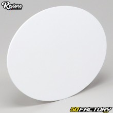 Small oval plastic number plate 175 mm Restone white