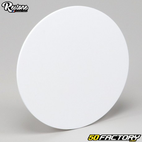Plaque numéro plastique ronde petit modèle 150 mm Restone blanche
