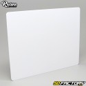 Rectangular plastic number plate large model 250 mm Restone white