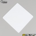 Plaque numéro plastique carré petit modèle 150 mm Restone blanche