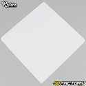 Square plastic number plate large model 200 mm Restone white