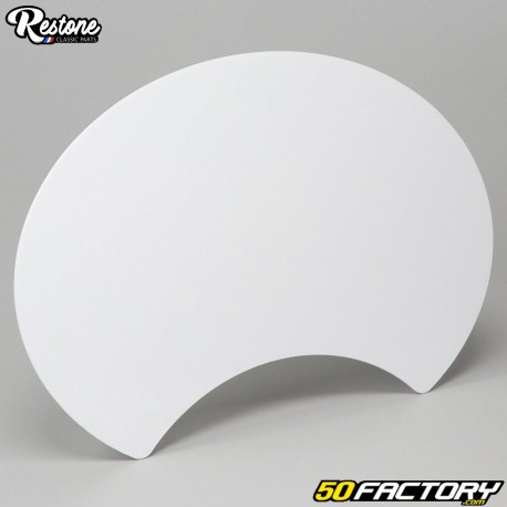 Placa de matrícula de plástico crescente modelo grande 250 mm Restone branca