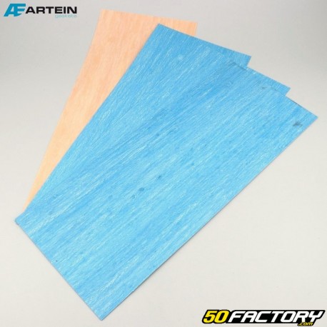 Die-cut pressed paper flat gasket sheets 195x475 mm Artein (batch of 4)