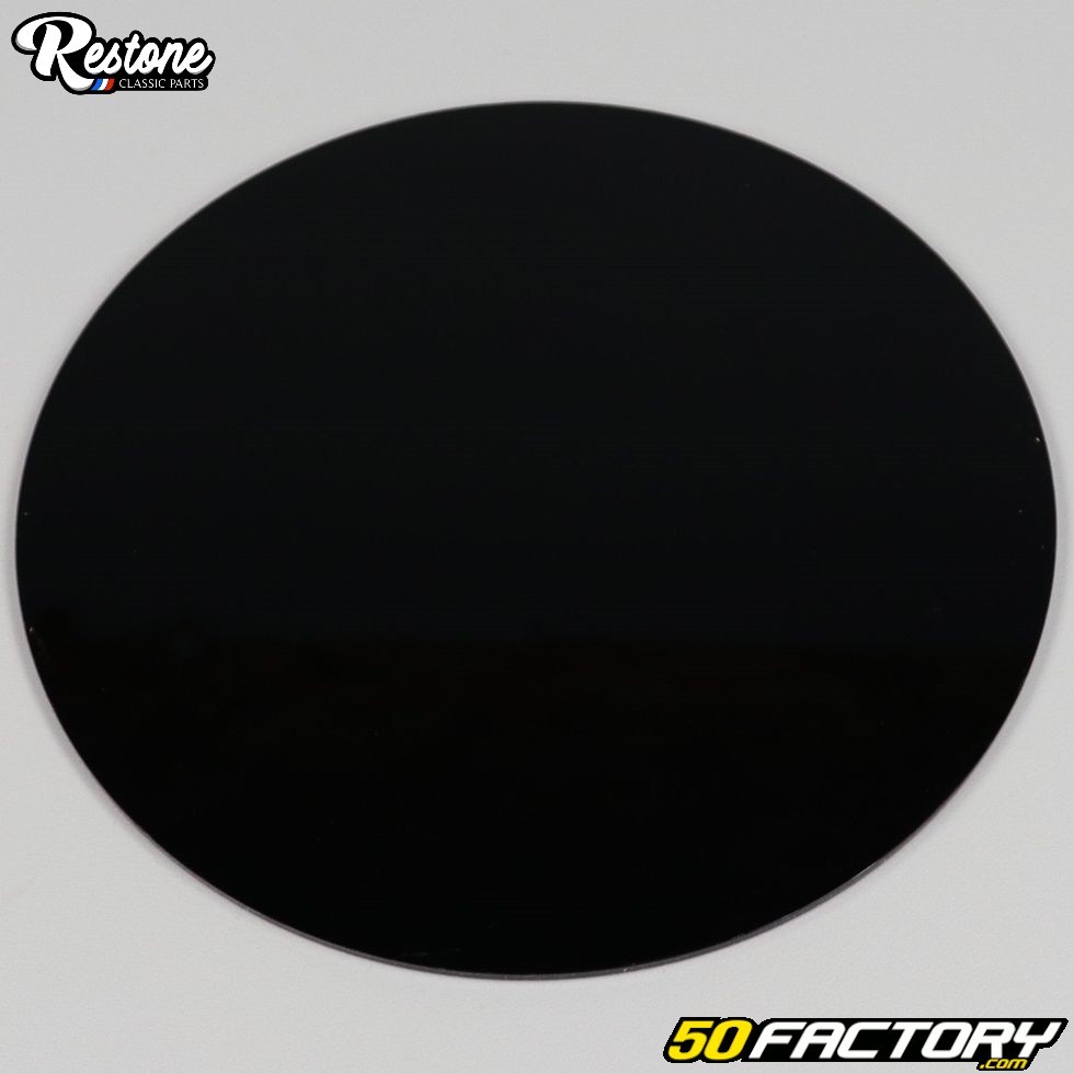 Plaque numéro plastique ronde grand modèle 200 mm Restone noire
