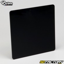 Placa porta número cuadrada de plástico modelo pequeño de 150 mm Restone Negra