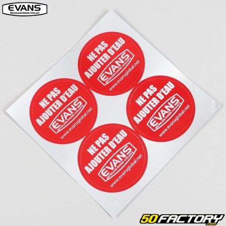 Stickers de bouchon de radiateur Evans (lot de 4)