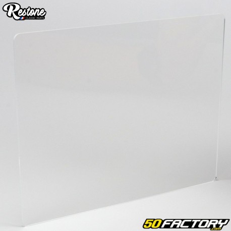 Placa de matrícula retangular de plástico modelo grande 250 mm Restone transparente