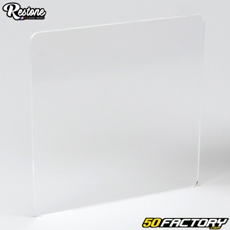 Placa de matrícula quadrada de plástico modelo pequeno 150 mm Restone transparente