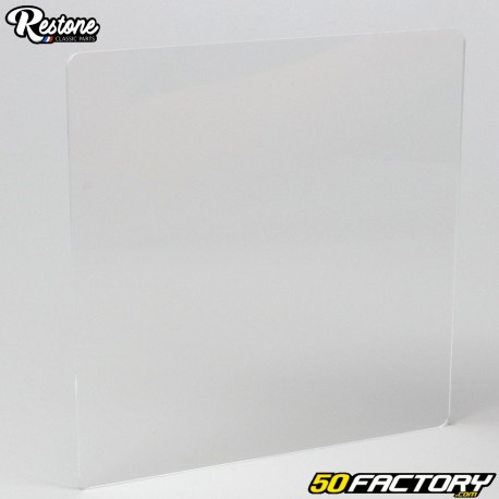 Placa de matrícula quadrada de plástico modelo grande 200 mm Restone transparente