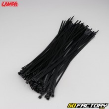 Plastic collars (rilsan) 4.6x300 mm Lampa black (100 pieces)