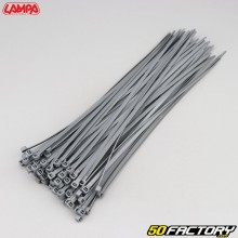 Plastic collars (rilsan) 4.6x300 mm Lampa (set of 100) gray