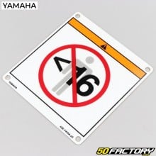 Placa de conformidade (proibida - 16 anos) Yamaha YFM Raptor 350, 450 ...