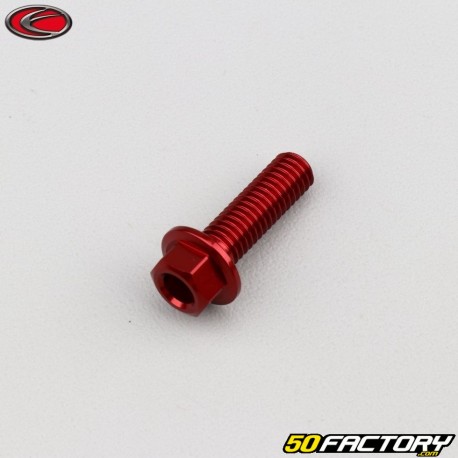 Tornillo de 6x20 mm cabeza hexagonal base Evotech rojo (por unidad)