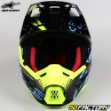 Casco cross Alpinestars S-M5 Action nero e giallo neon