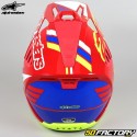 Casque cross Alpinestars S-M5 Action rouge et jaune fluo