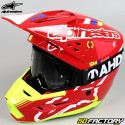 Helmet cross Alpinestars S-M5 Neon red and yellow action