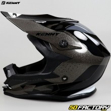 Casco cross bambino Kenny Track nero e grigio glitter