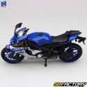 Miniaturmotorrad 1 / 12 Yamaha YZF-R 1 New Ray blau