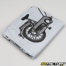 Gray moped cover