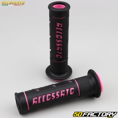 Alças Accossato Racing  preto e rosa