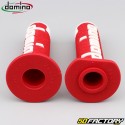 Handle grips Domino A360 cross red and white