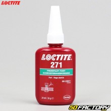 Cola trava rosca vermelha (cola anti-afrouxamento force alta) Loctite 271 24ml