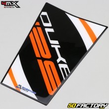 Almohadilla de tanque KTM Duke 125 4MX negra y naranja