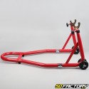 Reinforced rear motorcycle stand stand red