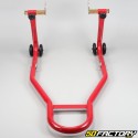 Reinforced rear motorcycle stand stand red