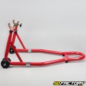 Reinforced rear motorcycle stand stand red