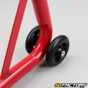 Reinforced rear motorcycle stand stand red