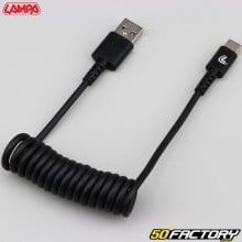 Câble extensible USB/Type-C Lampa noir