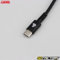 USB/Type-C stretch cable Lampa black