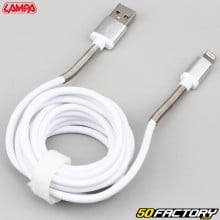 Câble USB/Lightning Apple 2 mètres Lampa blanc