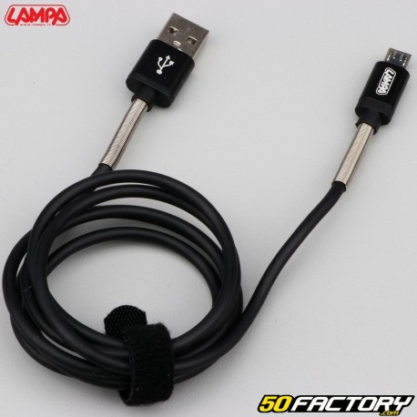 Câble USB/Micro USB 1 mètre Lampa noir