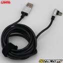 Cable USB/Micro USB en ángulo de 2 metros Lampa negro