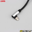 Cable USB/Micro USB en ángulo de 2 metros Lampa negro