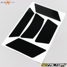 Bandes réfléchissantes homologuées pour casque (x5) Evo-X Racing noires