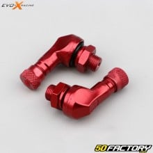 Válvulas angulares Evo-X Racing  XNUMX mm vermelho