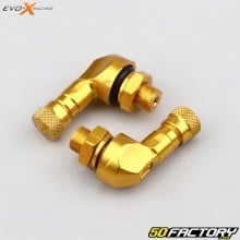 Válvulas en ángulo Evo-X Racing 8.3 mm de doradas