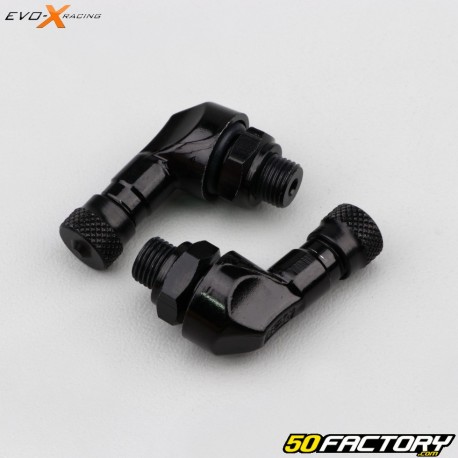 Valves coudées Evo-X Racing 8.3 mm noires