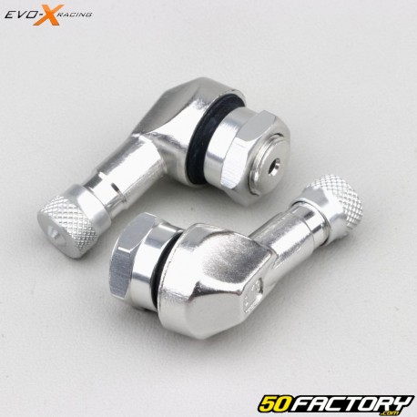 Válvulas en ángulo Evo-X Racing 11.3 mm gris