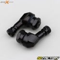 Válvulas angulares Evo-X Racing  XNUMX mm preto