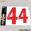 Numbers 4 Evo-X Racing shiny reds (set of 4)